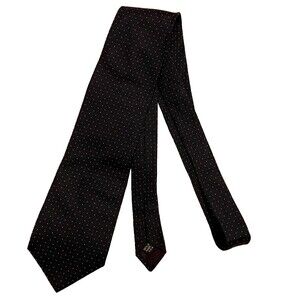 #8019 STRUCTURE BLUE WHITE RED DOTS SILK 3.75 X 56